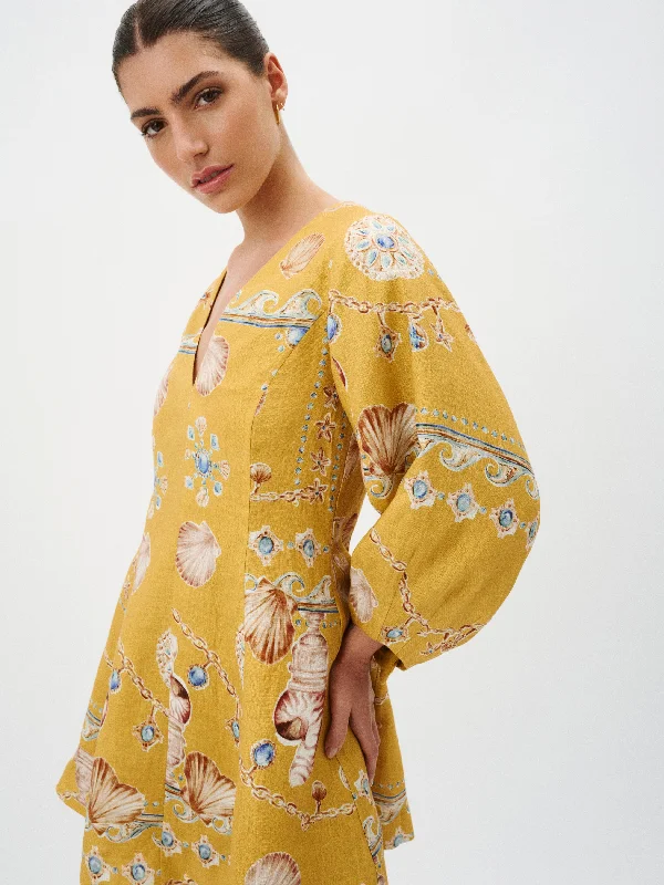 Roame Cassandra Dress in Marigold