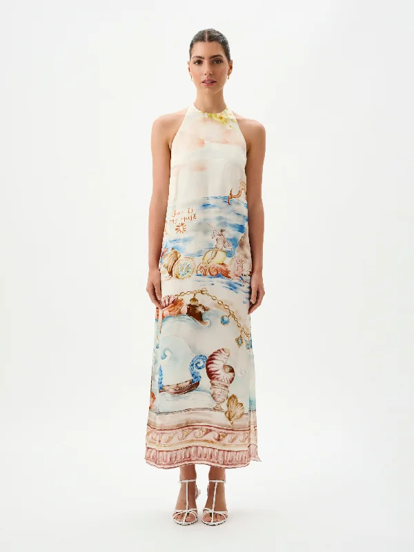 Roame Dakota Halter Dress in Oracle