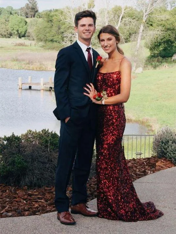 Sexy Mermaid Sparkly Sequins Burgundy Long Cheap Evening Dresses, Prom Dresses, PDS0051 Sexy Mermaid Sparkly Sequins Burgundy Long Cheap Evening Dresses, Prom Dresses, PDS0051