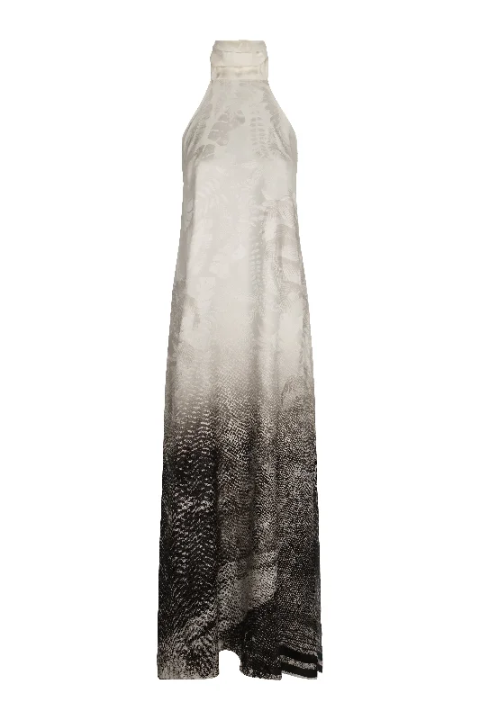 Costa Pacifica Silk Jacquard Dress / Paisajes Selva