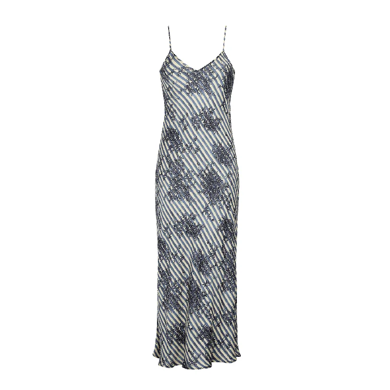 MIDI SLIP DRESS COTTON SILK MANDARIN 297
