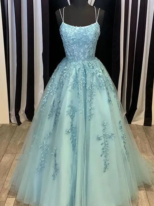 Spaghetti Straps Lace Beaded Tiffany Evening Prom Dresses, Evening Party Prom Dresses, PDS0098 Spaghetti Straps Lace Beaded Tiffany Evening Prom Dresses, Evening Party Prom Dresses, PDS0098