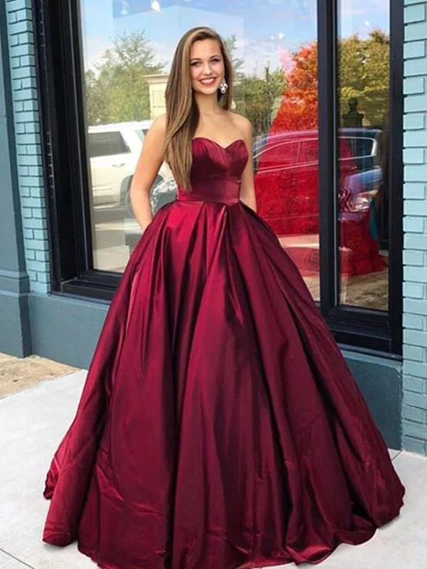 Dark Red Sweetheart A-line Long Evening Prom Dresses, Evening Party Prom Dresses, PDS0097 Dark Red Sweetheart A-line Long Evening Prom Dresses, Evening Party Prom Dresses, PDS0097