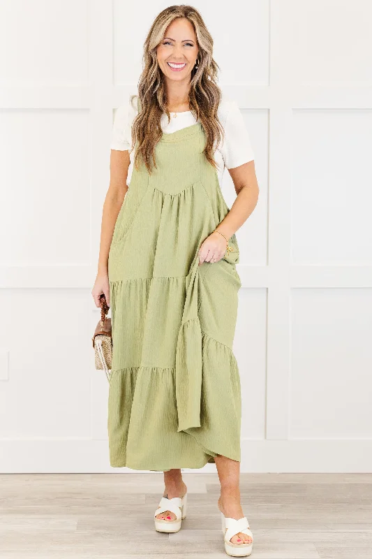 Got To Dance Dress, Sage Green