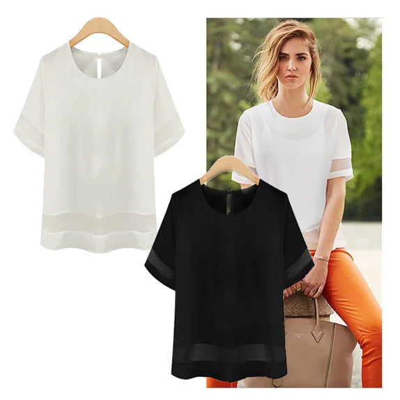 SIMPLE BEAUTY Boutique Blouse Subtle Shimmer Blouse