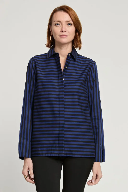 Hinson Wu Xena Zip Back Blouse Floral Chiffon Blouse