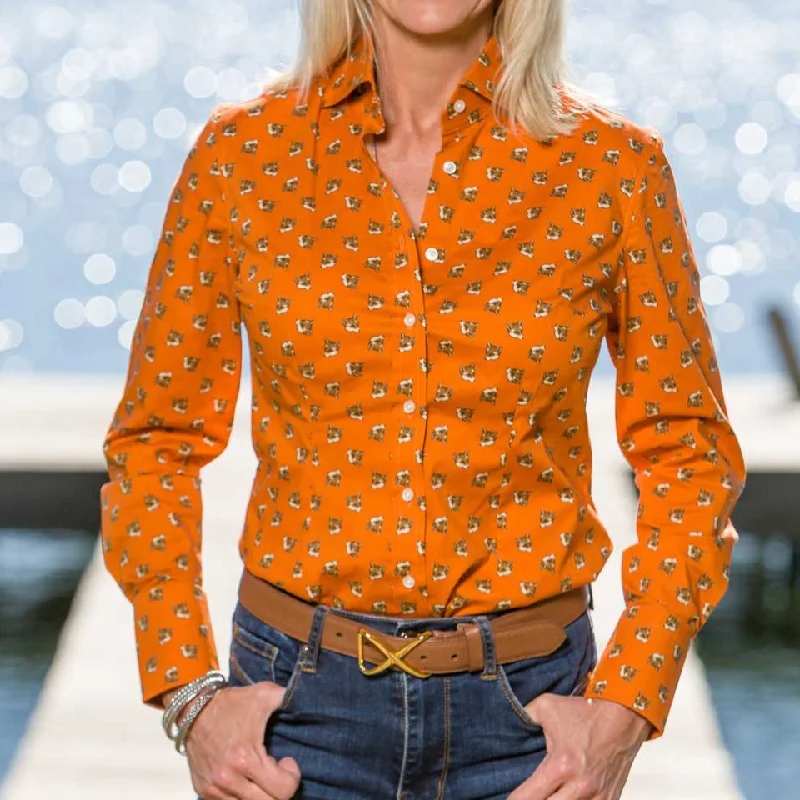 Kevin's Finest Ladies Fox Blouse Stylish Wrap Blouse