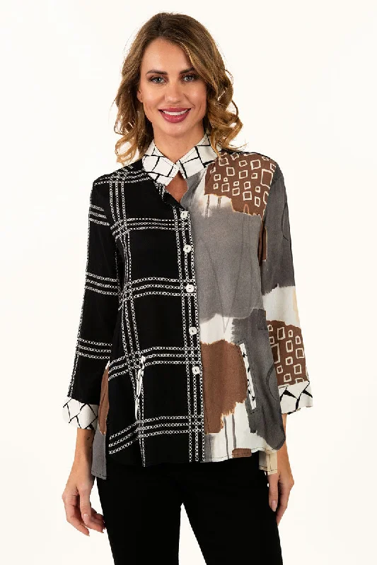 Lemon Grass Button Down Blouse Sleeveless Chiffon Blouse