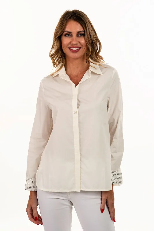 Lemon Grass Mirror Blouse Casual Button Blouse
