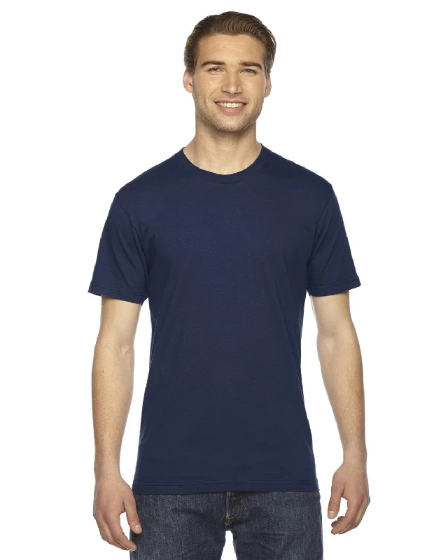 American Apparel Unisex Fine Jersey Short Sleeve T-Shirt | Navy Chenille Blend Fleece Blend Nylon Blend American Apparel Unisex Fine Jersey Short Sleeve T-Shirt | Navy Chenille Blend Fleece Blend Nylon Blend