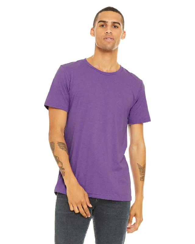 Bella+Canvas Triblend T-Shirt | Purple Triblend Satin Blend Silk Blend Wool Blend
