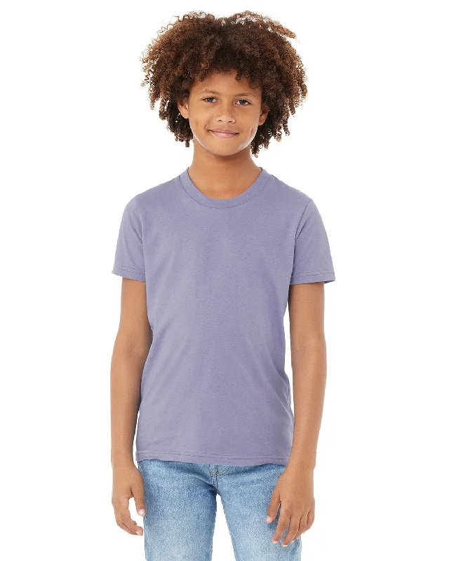 Bella+Canvas Youth Short Sleeve T-Shirt | Dark Lavender Elegant Classic Vintage