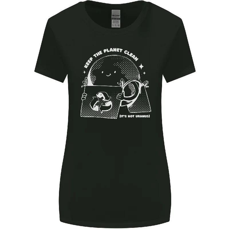 Climate Change Keep the Planet Clean Funny Womens Wider Cut T-Shirt Spandex Blend Rayon Blend Denim Blend Climate Change Keep the Planet Clean Funny Womens Wider Cut T-Shirt Spandex Blend Rayon Blend Denim Blend