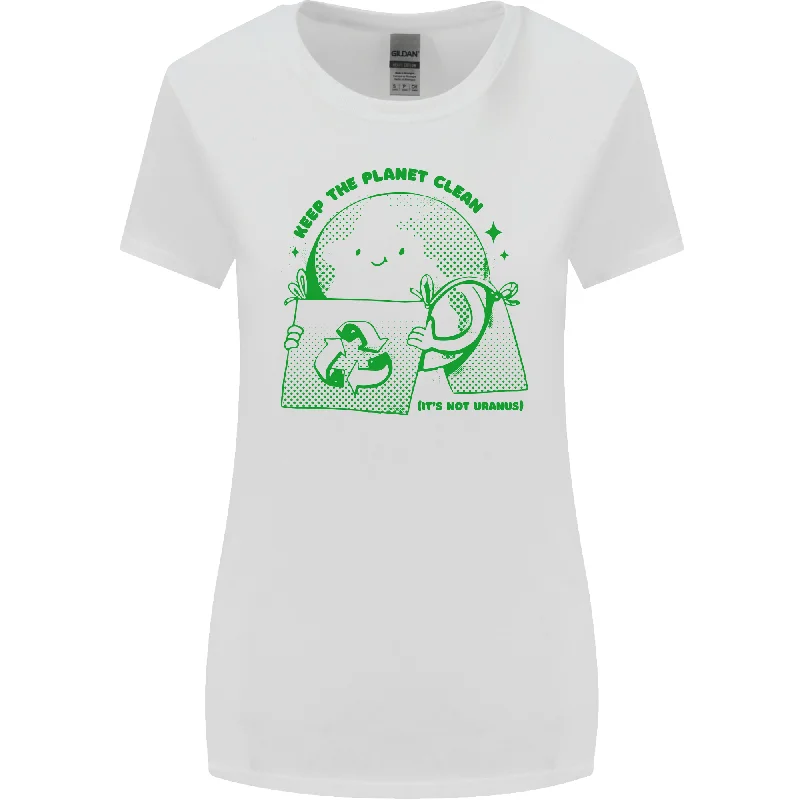 Climate Change Keep the Planet Clean Womens Wider Cut T-Shirt Cotton Fabric Linen Fabric Terry Fabric Climate Change Keep the Planet Clean Womens Wider Cut T-Shirt Cotton Fabric Linen Fabric Terry Fabric
