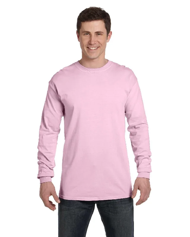 Comfort Colors Garment-Dyed Long Sleeve T-Shirt | Blossom Terry Blend Velvet Blend Canvas Blend