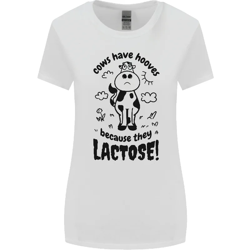 Cows Have Hooves Because They Lack Toes Womens Wider Cut T-Shirt Plaid T-Shirt Polka Dot Checkered