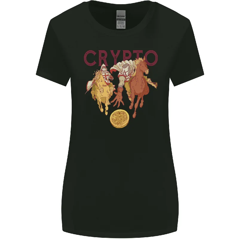 Crypto Crusader Bitcoin Cryptocurrency Womens Wider Cut T-Shirt Houndstooth Herringbone Solid Crypto Crusader Bitcoin Cryptocurrency Womens Wider Cut T-Shirt Houndstooth Herringbone Solid