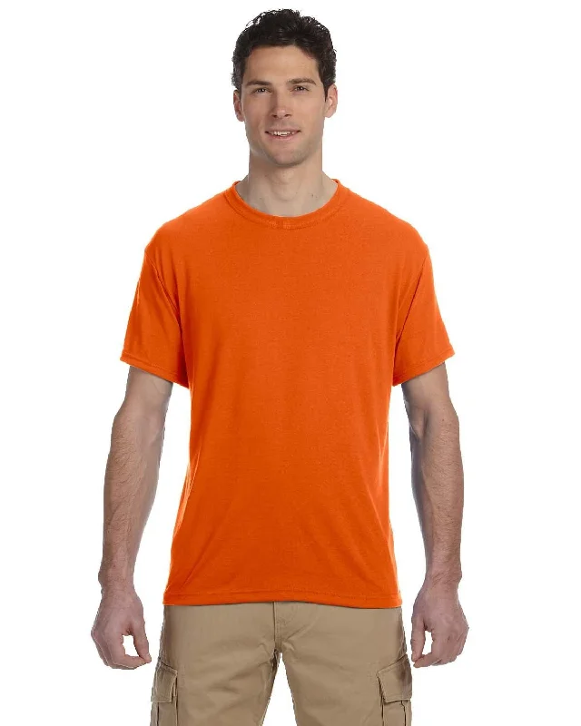 Jerzees 100% Polyester Crewneck T-Shirt | Safety Orange Spandex Blend Rayon Blend Denim Blend