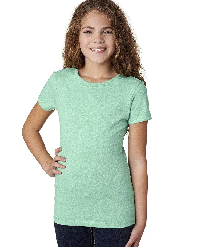 Next Level Girls Princess CVC Tee | Mint Front Pockets Side Pockets Patch Pockets
