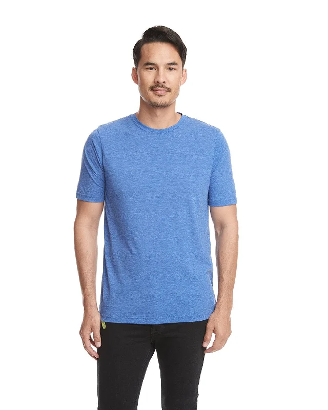Next Level Mens Poly/Cotton Short Sleeve Crew T-Shirt | Royal Collared Crew Neck Turtle Neck Next Level Mens Poly/Cotton Short Sleeve Crew T-Shirt | Royal Collared Crew Neck Turtle Neck