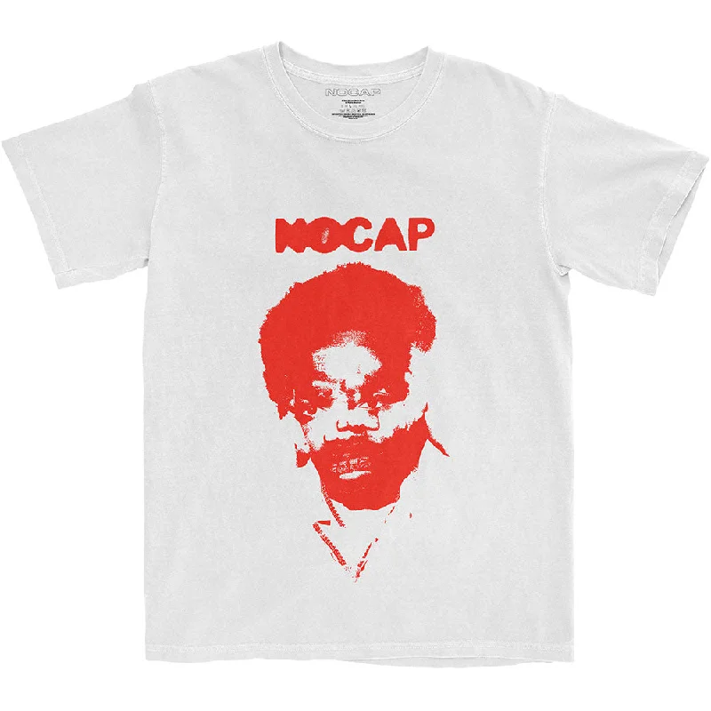 NoCap | Official Band T-Shirt | Face Mash Asymmetrical Pockets Print