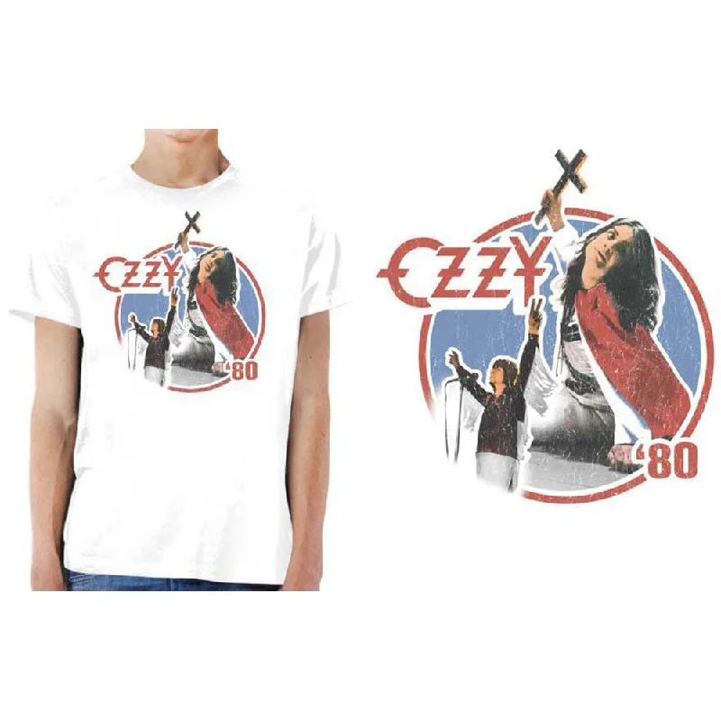Ozzy Osbourne | Official Band T-Shirt | Blizzard of Ozz '80 Boxy Fit Fitted Loose