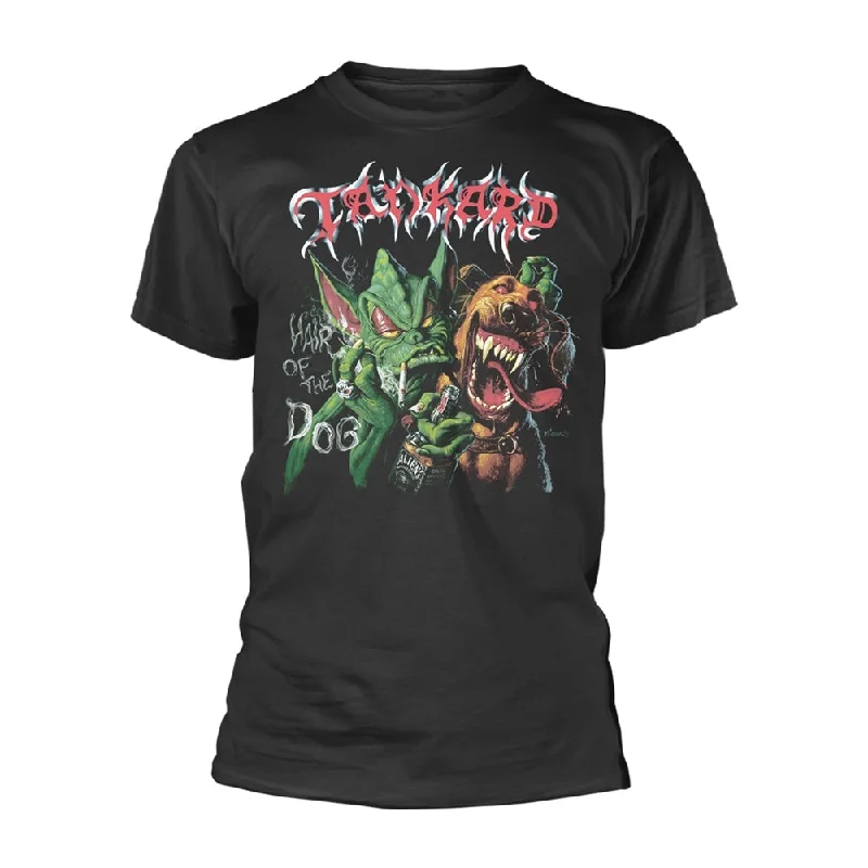 Tankard Unisex T-shirt: Hair Of The Dog (back print) Zippered Buttoned Snapped