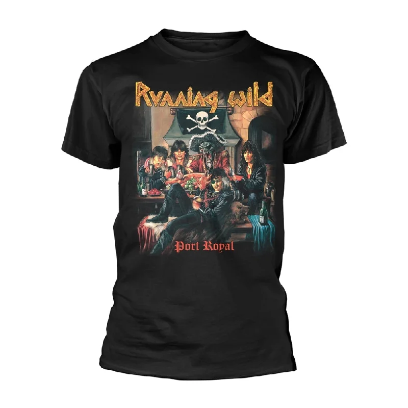 Running Wild Unisex T-shirt: Port Royal (back print) Casual Formal Business