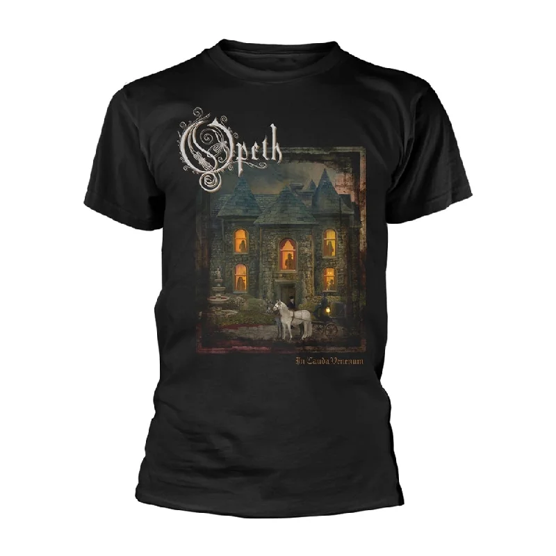 Opeth | Official Band T-shirt | In Cauda Venenum (back print) Fleece Fabric Down Fabric Feather Fabric Opeth | Official Band T-shirt | In Cauda Venenum (back print) Fleece Fabric Down Fabric Feather Fabric