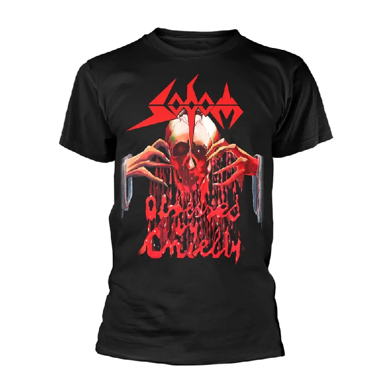 Sodom Unisex T-shirt: Obsessed By Cruelty Handmade Hand-knitted Hand-woven