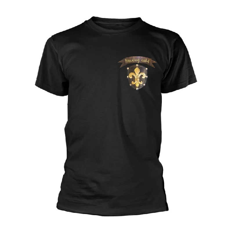 Running Wild | Official Band T-Shirt | Crossing The Blades (back print) Cashmere Blend Cotton Blend Poly Blend