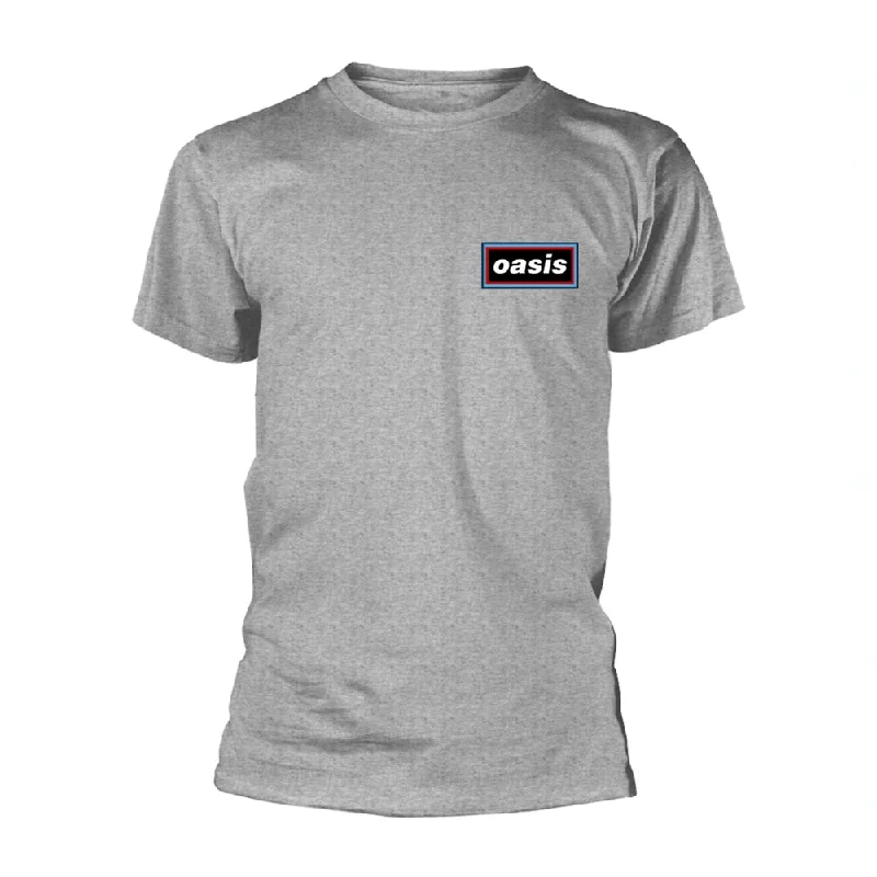 Oasis Unisex T-shirt: Lines (Grey) Handmade Hand-knitted Hand-woven
