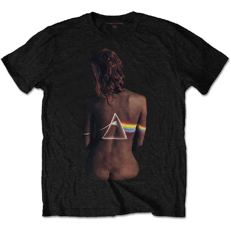 Pink Floyd | Official Band T-Shirt | Ebony Hooded Caped Shawl Collar