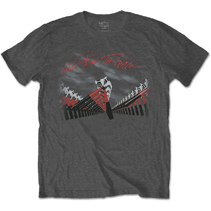 Pink Floyd | Official Band T-Shirt | The Wall Marching Hammers Chenille Blend Fleece Blend Nylon Blend