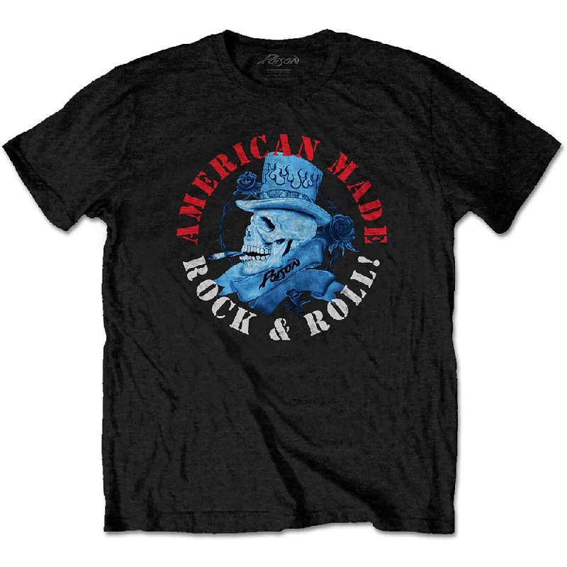 Poison | Official Band T-Shirt | American Made Houndstooth Herringbone Solid