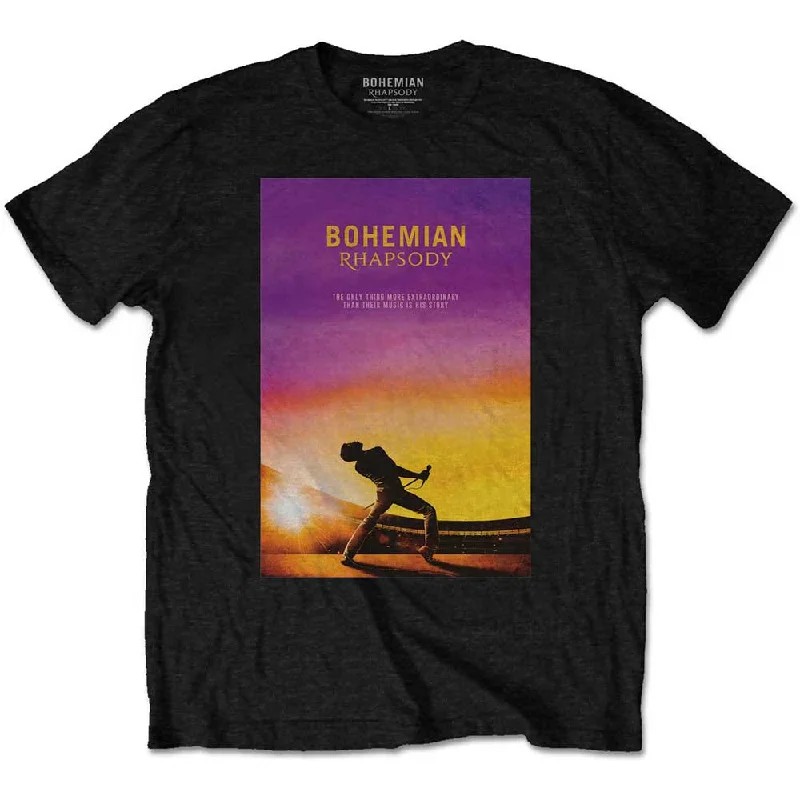 Queen | Official Band T-Shirt | Bohemian Rhapsody (Back Print) Graphic Embroidered Appliqued Queen | Official Band T-Shirt | Bohemian Rhapsody (Back Print) Graphic Embroidered Appliqued