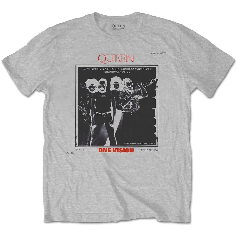 Queen | Official Band T-Shirt | Japan Tour '85 Basic T-Shirt Crew Neck Short Sleeve