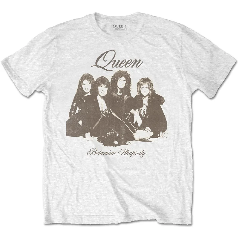 Queen | Official Band T-Shirt | Bo Rhap Portrait Mesh Blend Leather Blend Suede Blend Queen | Official Band T-Shirt | Bo Rhap Portrait Mesh Blend Leather Blend Suede Blend