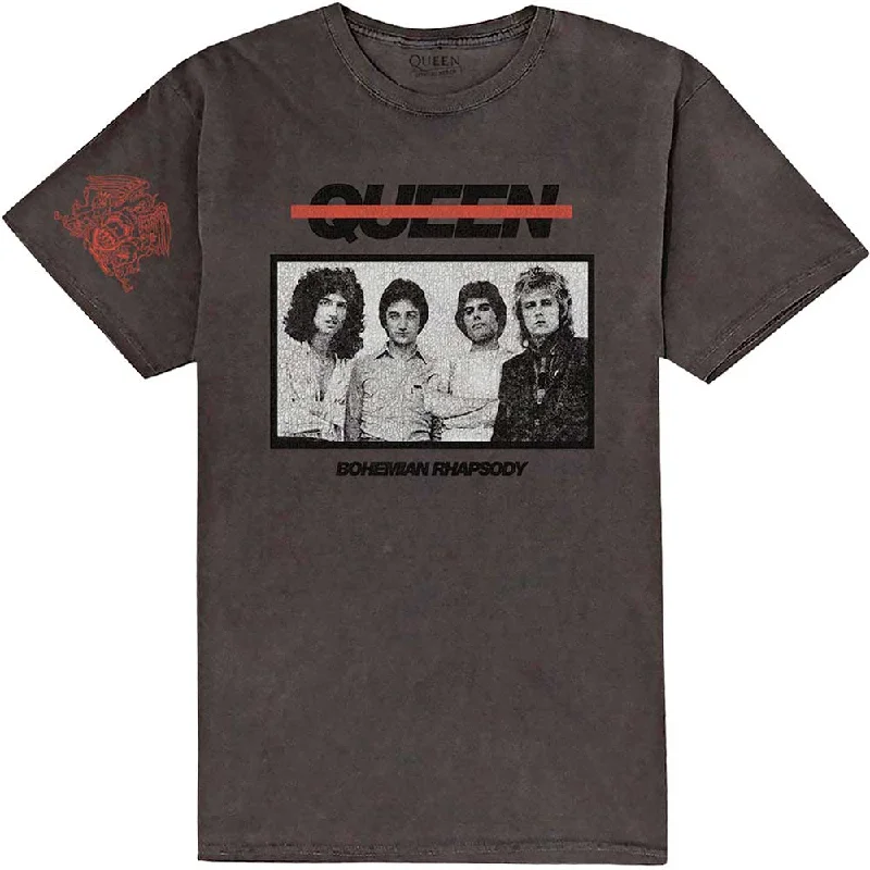 Queen | Official Band T-Shirt | Bo Rhap Photo (Dye-Wash & Sleeve Print) Faux Fur Fabric Real Fur Fabric Shearling Fabric Queen | Official Band T-Shirt | Bo Rhap Photo (Dye-Wash & Sleeve Print) Faux Fur Fabric Real Fur Fabric Shearling Fabric