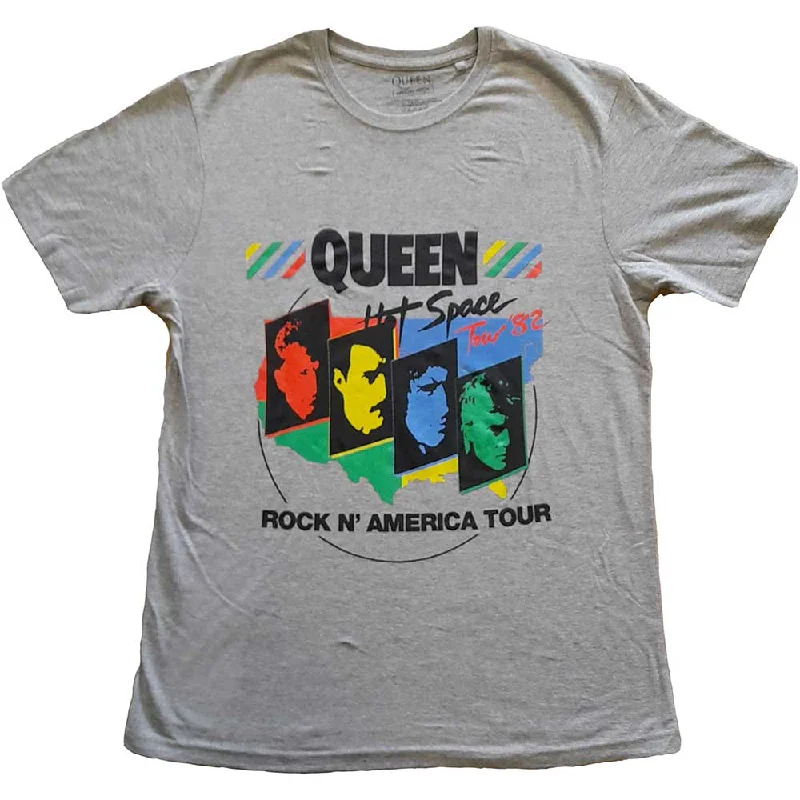 Queen | Official Band T-Shirt | Back Chat Fleece Fabric Down Fabric Feather Fabric