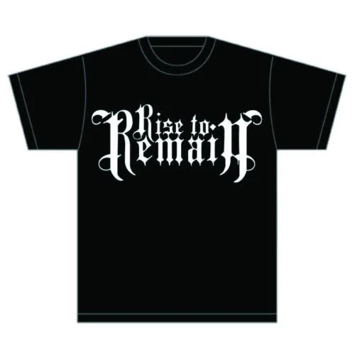 Rise To Remain | Official Band T-Shirt | Logo Ribbed Striped Patterned