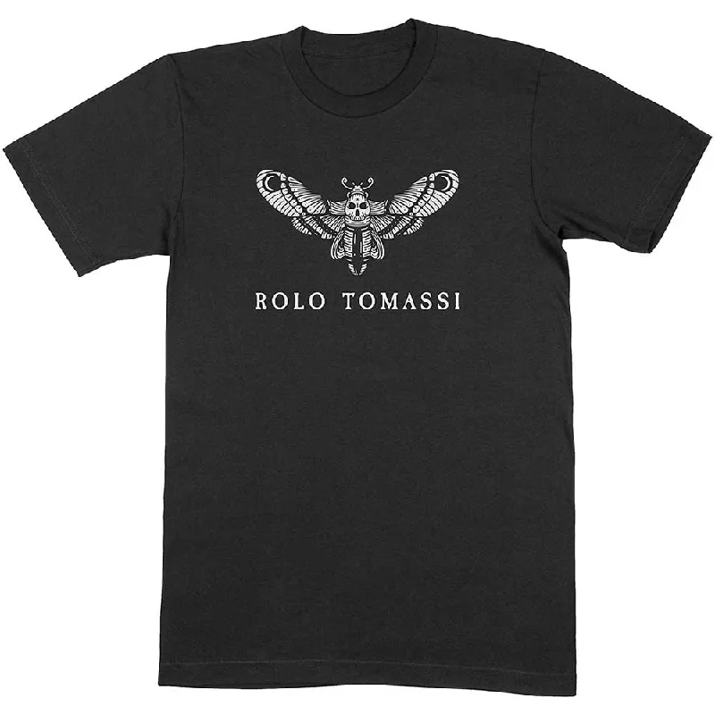 Rolo Tomassi | Official Band T-Shirt | Moth Logo Mesh Blend Leather Blend Suede Blend