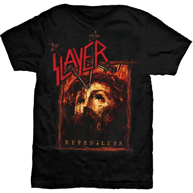 Slayer | Official Band T-Shirt | Repentless Rectangle Spandex Blend Rayon Blend Denim Blend