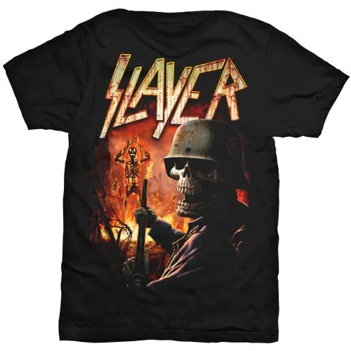 Slayer | Official Band T-Shirt | Torch Collared Crew Neck Turtle Neck