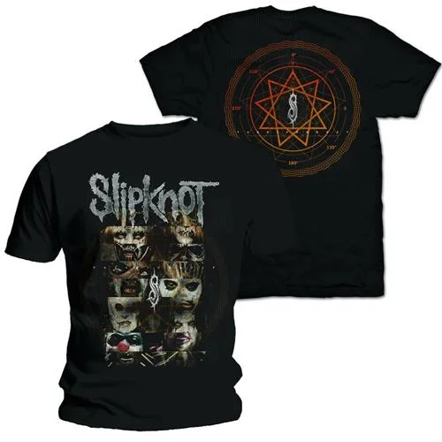 Slipknot | Official Band T-Shirt | Creatures (Back Print) Wool Fabric Cashmere Fabric Tweed Fabric