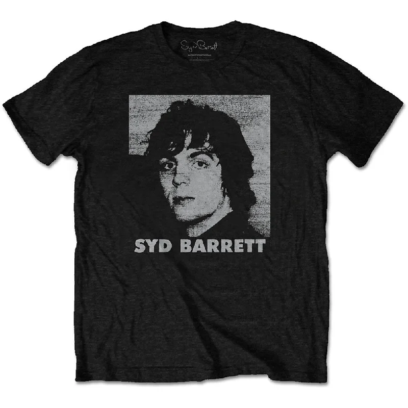 Syd Barrett | Official Band T-Shirt | Headshot Front Pockets Side Pockets Patch Pockets