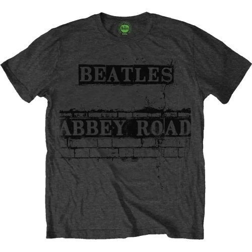 The Beatles | Official Band T-Shirt | Abbey Road Sign Solid Color Striped Floral