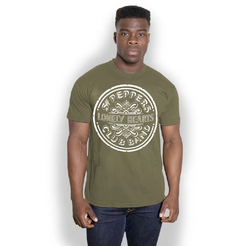 The Beatles | Official Band T-Shirt | Lonely Hearts Fitted T-Shirt Seamless Stretchy The Beatles | Official Band T-Shirt | Lonely Hearts Fitted T-Shirt Seamless Stretchy