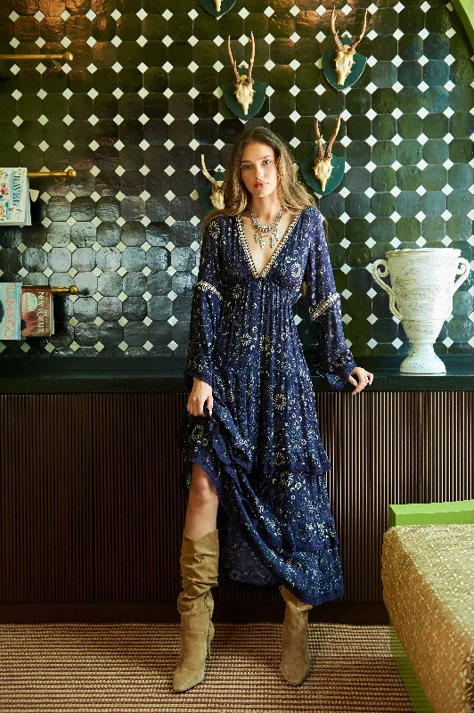 Astro Maxi Dress Trendy Ruffled Maxi Dress