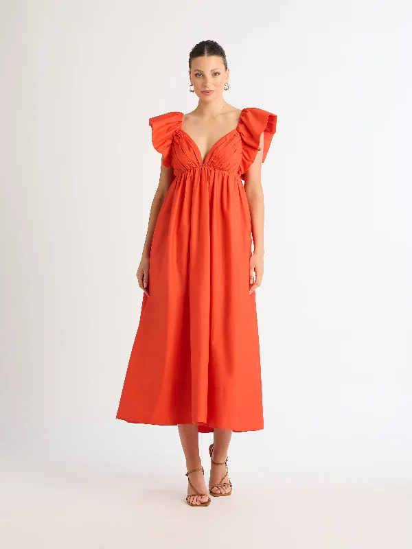BERMUDA MAXI DRESS Chic Off-Shoulder Maxi Dress